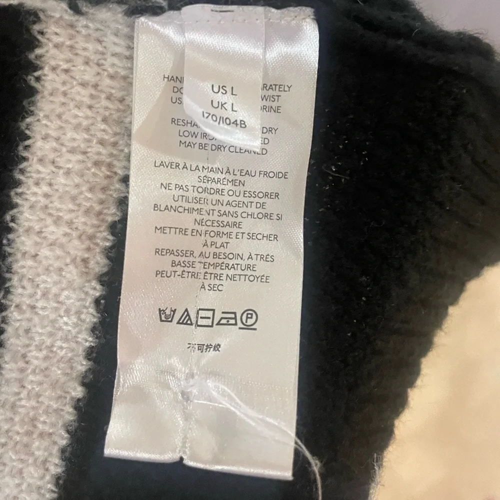Anthropologie Maeve Oversized Striped Sweater Vest - Picture 4 of 5